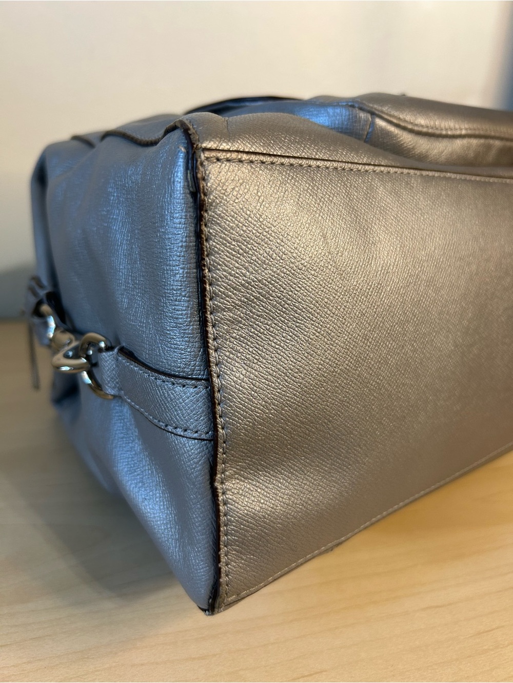 Coach Campbell Large Leather Turnlock Satchel - Picture 9 of 14